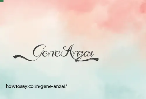 Gene Anzai
