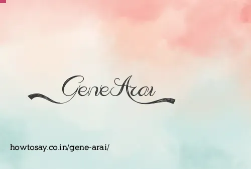 Gene Arai