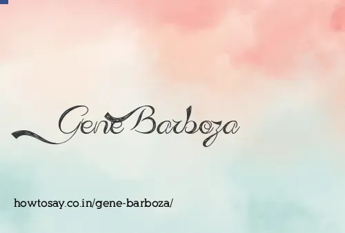 Gene Barboza