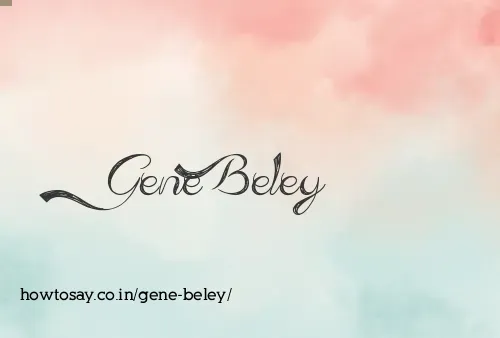 Gene Beley