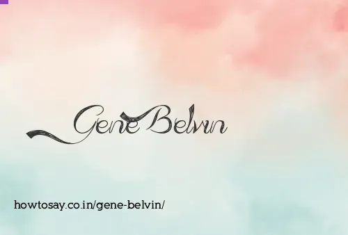 Gene Belvin