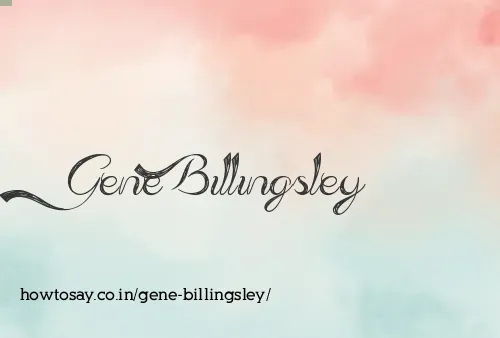 Gene Billingsley