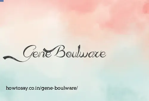Gene Boulware