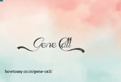 Gene Call