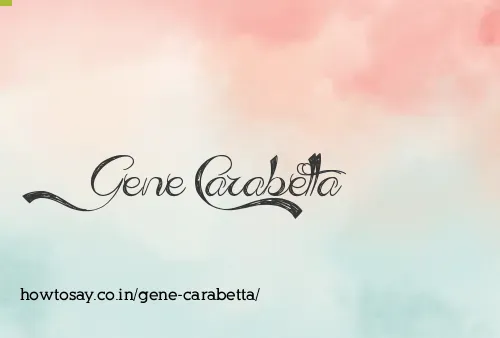 Gene Carabetta