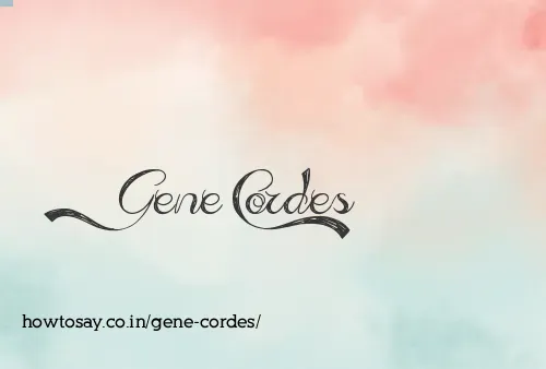 Gene Cordes