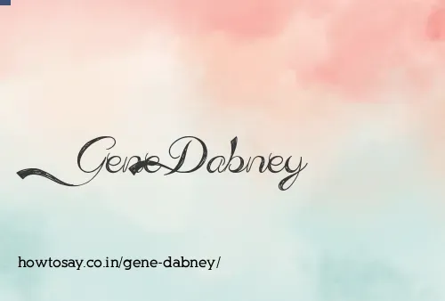 Gene Dabney