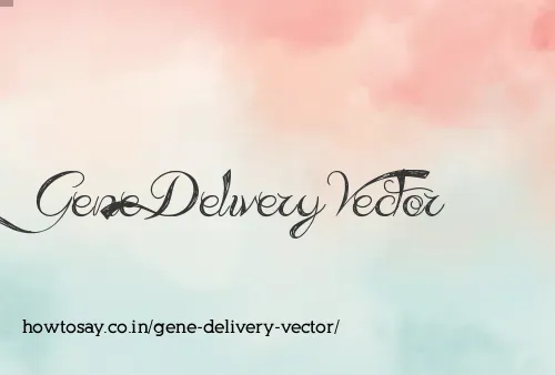 Gene Delivery Vector