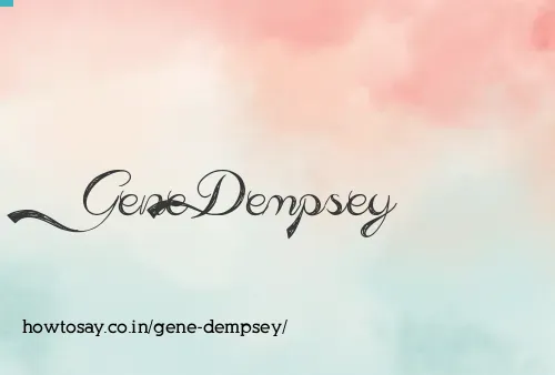 Gene Dempsey