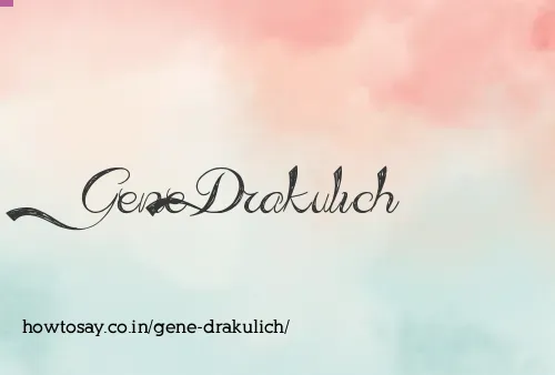 Gene Drakulich