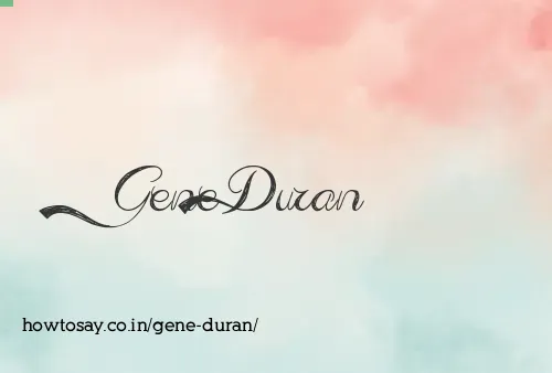 Gene Duran