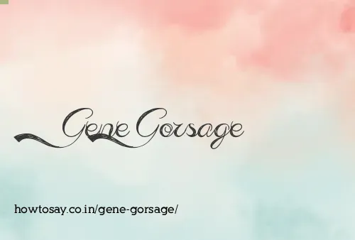 Gene Gorsage