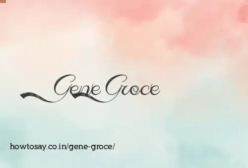 Gene Groce