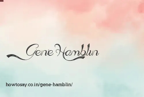 Gene Hamblin
