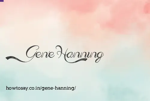 Gene Hanning