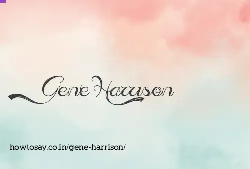 Gene Harrison