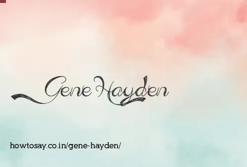 Gene Hayden