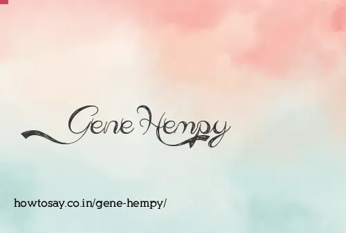 Gene Hempy