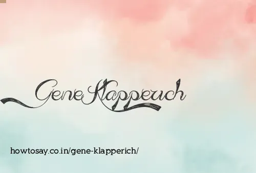 Gene Klapperich