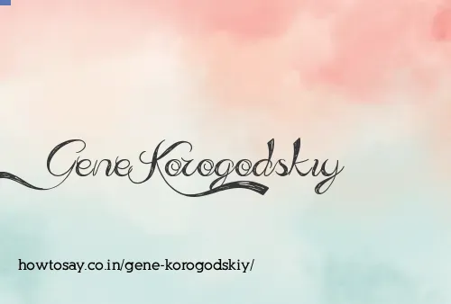 Gene Korogodskiy