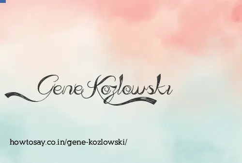 Gene Kozlowski