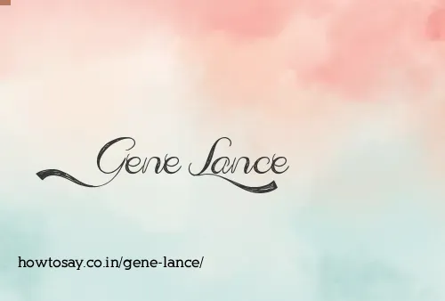 Gene Lance