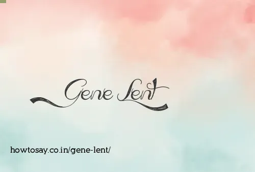 Gene Lent