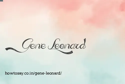 Gene Leonard