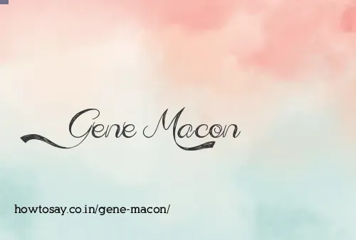 Gene Macon