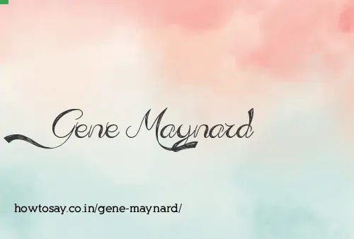 Gene Maynard
