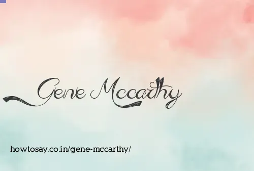 Gene Mccarthy