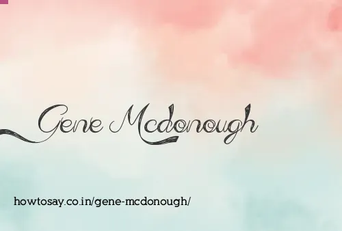 Gene Mcdonough