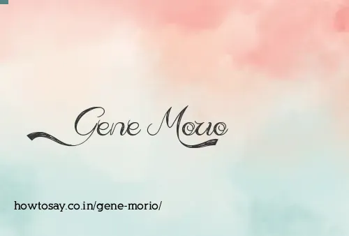 Gene Morio