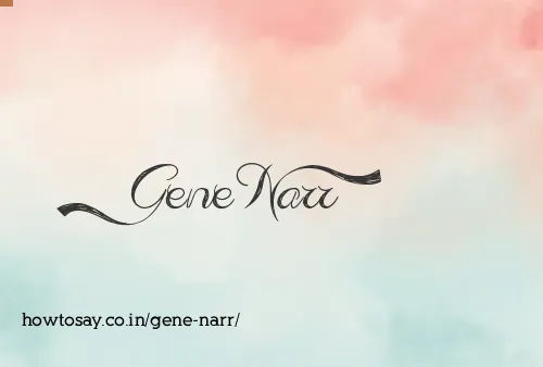 Gene Narr