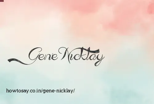 Gene Nicklay