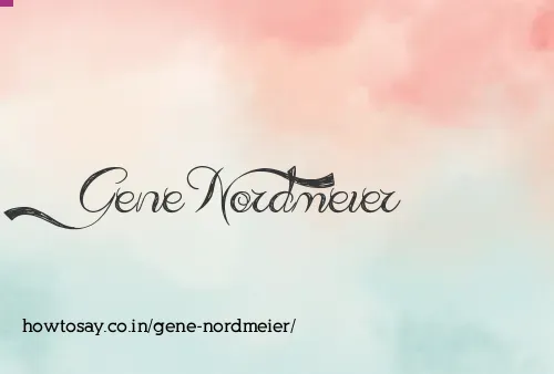 Gene Nordmeier