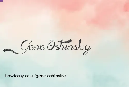 Gene Oshinsky