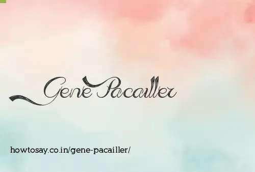 Gene Pacailler