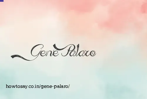 Gene Palaro