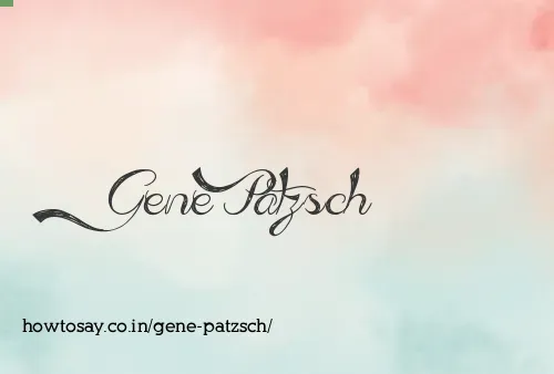 Gene Patzsch