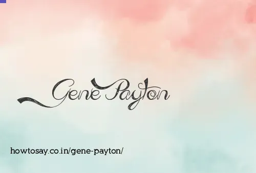 Gene Payton