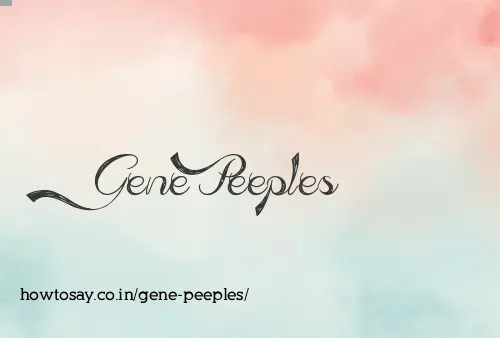 Gene Peeples