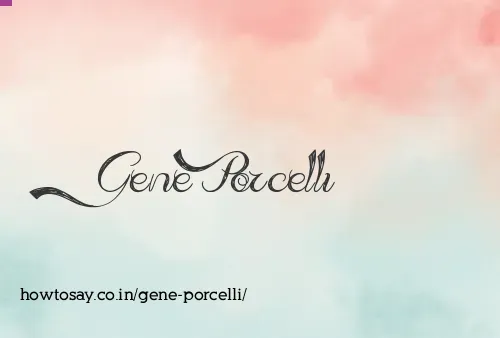 Gene Porcelli
