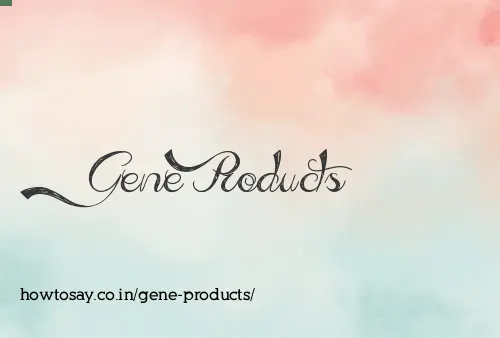 Gene Products