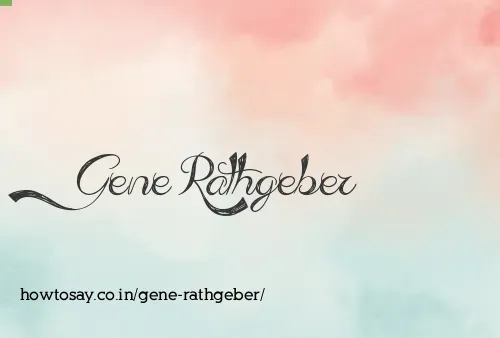 Gene Rathgeber
