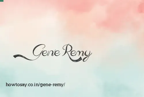 Gene Remy