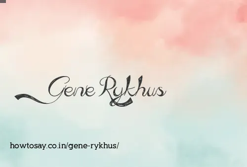Gene Rykhus