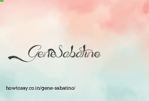 Gene Sabatino
