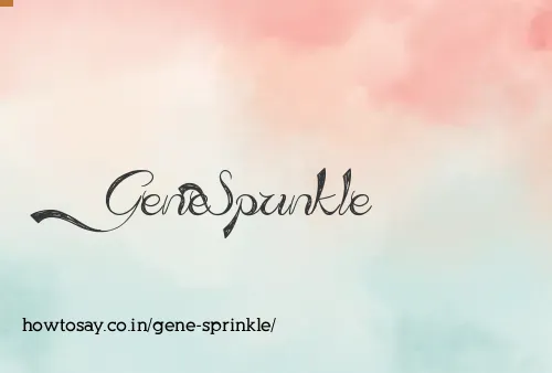 Gene Sprinkle