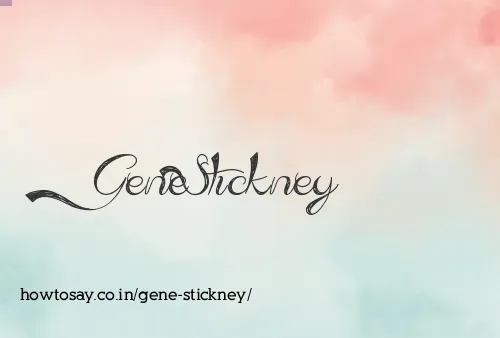 Gene Stickney
